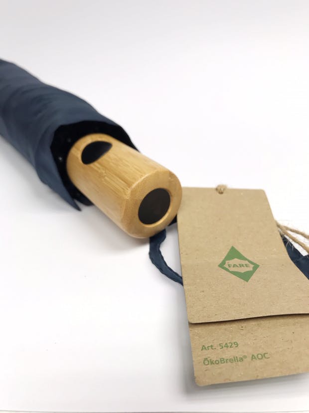 Umbrellas that are made from recycled plastic bottles